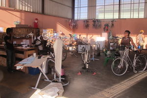 atelier Kaz a vélo de l'association Ranjé To Bisiklèt à Cayenne